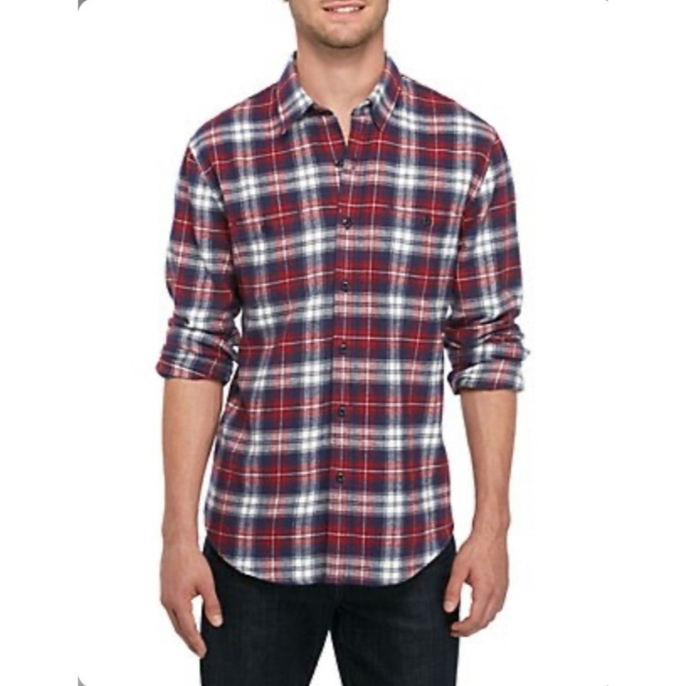 TRUE CRAFT Long Sleeve Flannel Shirt